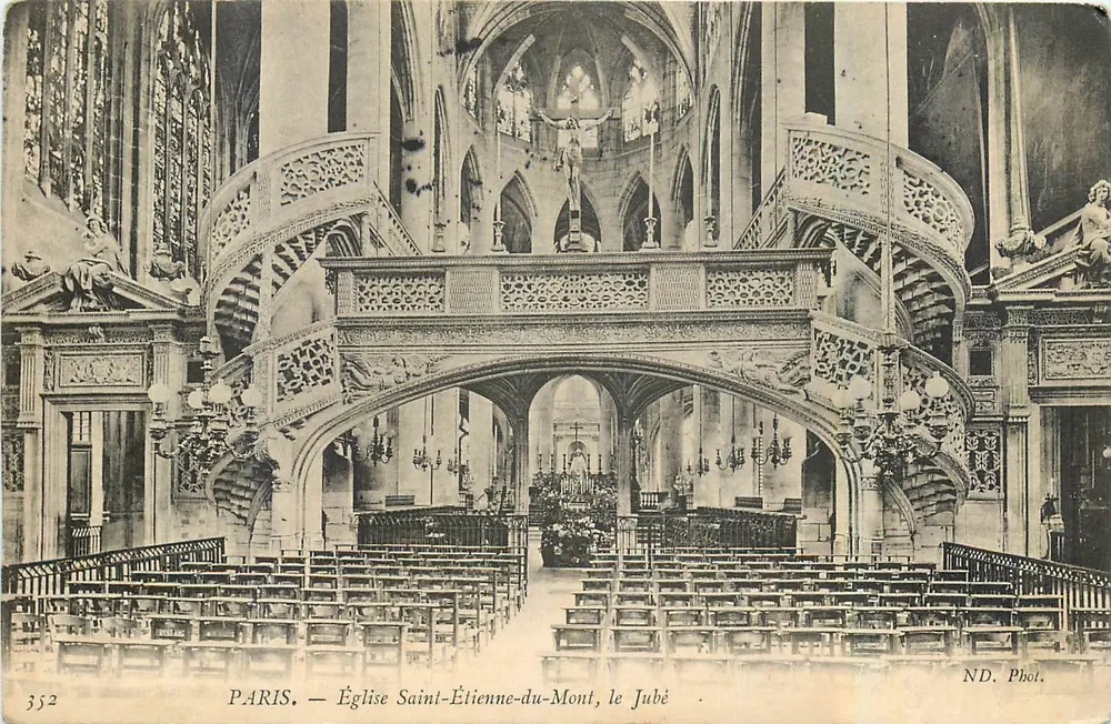 Paris — Kirche Saint-Étienne-du-Mont, der Jubé — ND. Foto Nr. 352 - Vorderseite