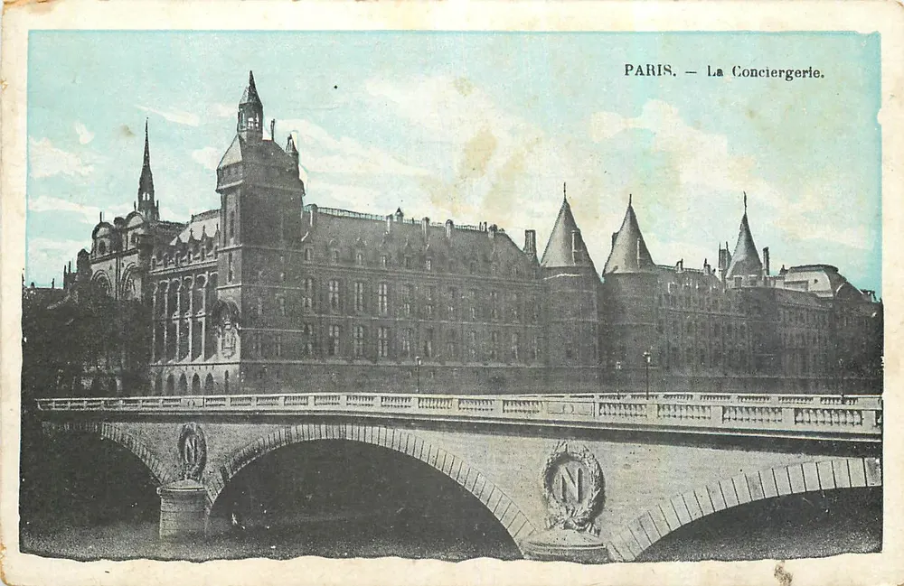 Paris — A Conciergerie — editor não identificado, número de série não visível - Frente