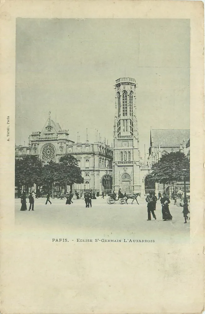 Paris - Igreja de Saint-Germain-l'Auxerrois — A. Tardt, Paris - Frente