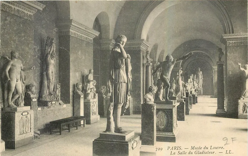 Paris — Musée du Louvre. Die Halle der Gladiatoren — LL. N° 729 - Vorderseite