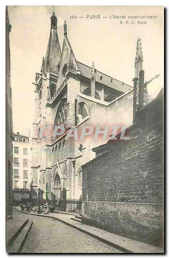 Paris — A Igreja de Saint-Séverin — P. P. C. Paris, n° 162 - Frente