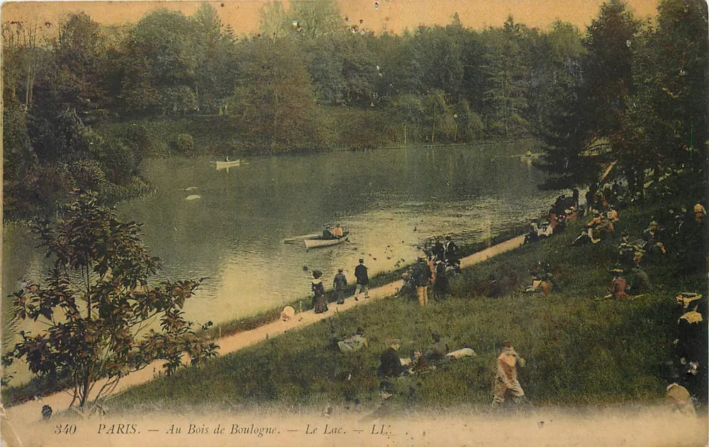 PARIS — Au Bois de Boulogne — Le Lac — LL. — N° 340 - Recto
