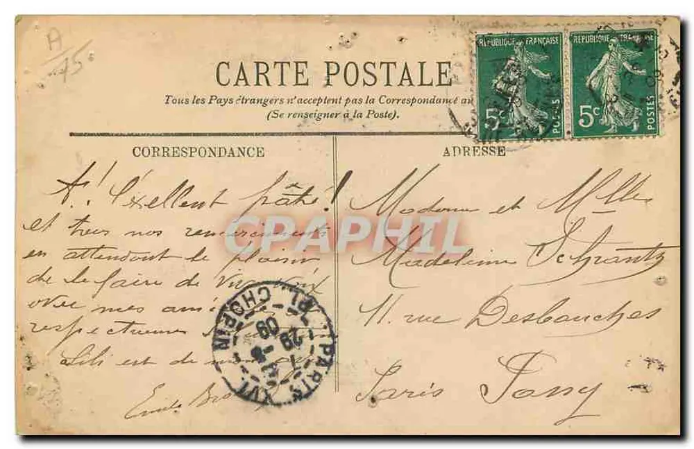 PARIS — Au Bois de Boulogne — Le Lac — LL. — N° 340 - Verso