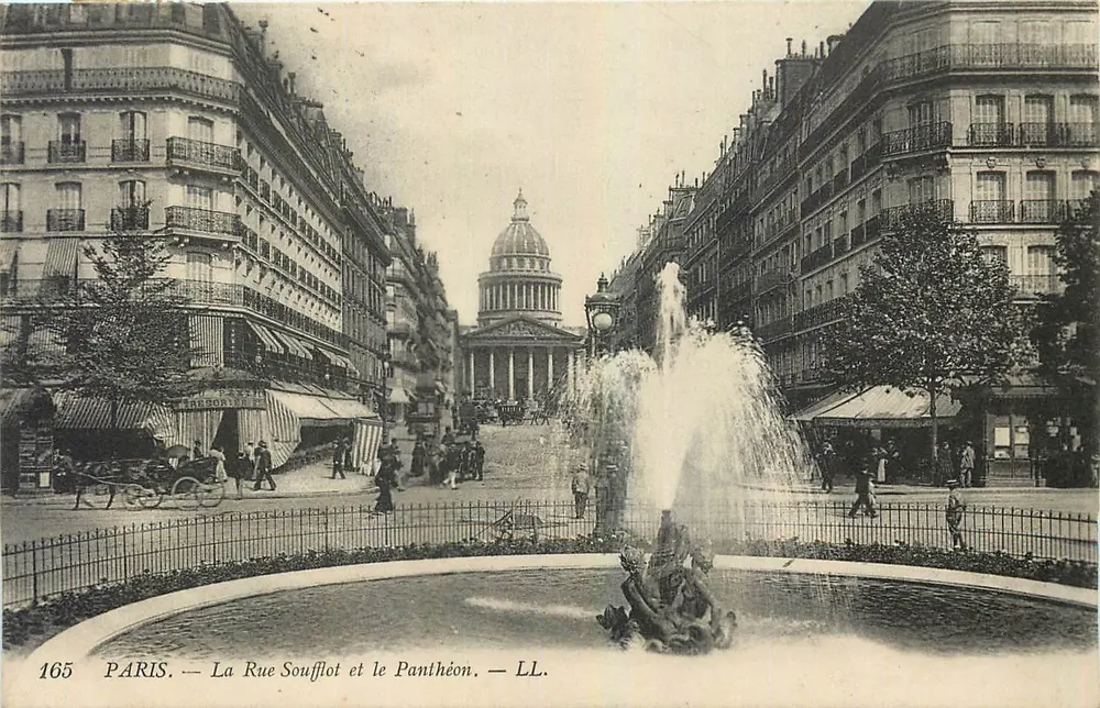 Paris — La Rue Soufflot et le Panthéon — LL. — N° 165 - Recto