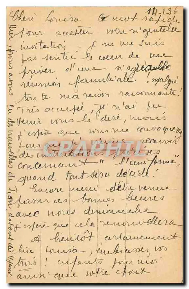 Panorama do Louvre — Paris — editor desconhecido, n° 71 - Verso