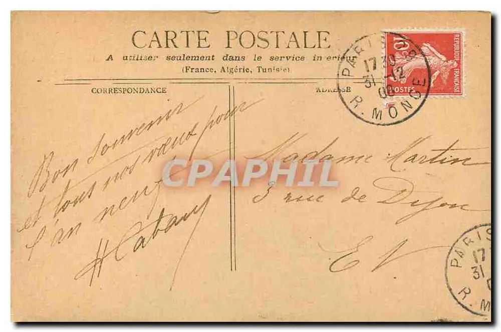 Paris - Le Palais de Justice & La Ste. Chapelle - Verso