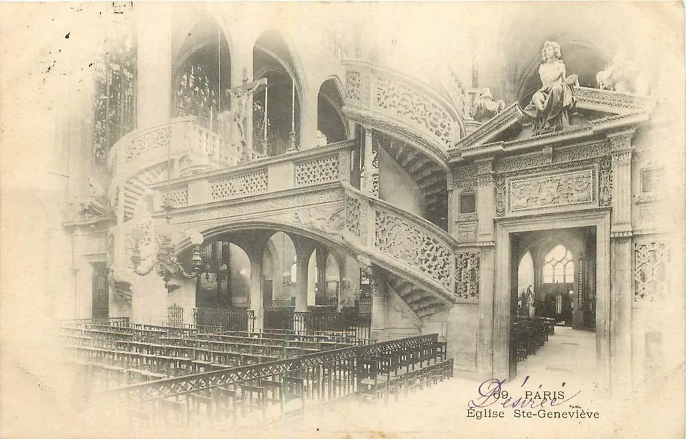 Interior da Igreja de Santa Genebra — Paris — editada por Desirie - Frente