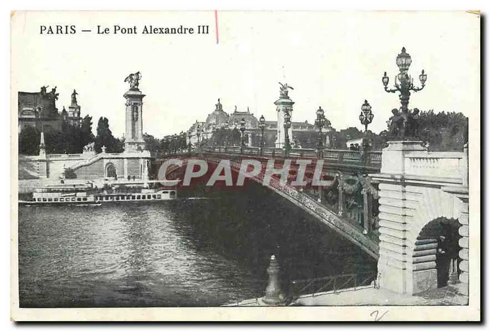 PARIS — O Pont Alexandre III - Frente