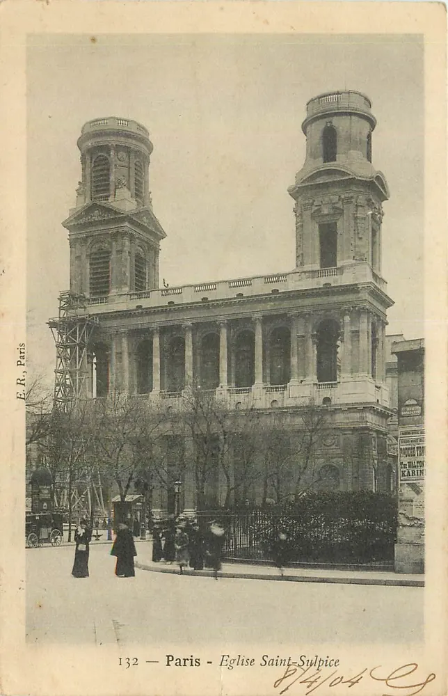 Paris - Igreja Saint-Sulpice — E.R. Paris, n° 132 - Frente