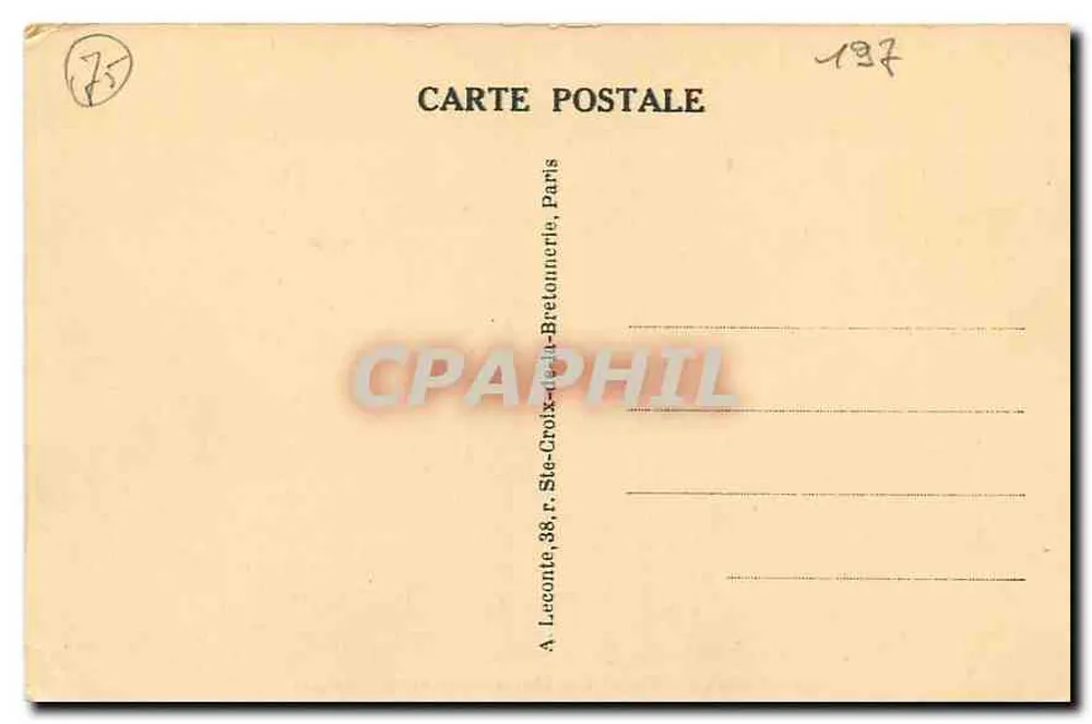 Place de la Concorde - Concord Square — Paris — n° 59 - Verso