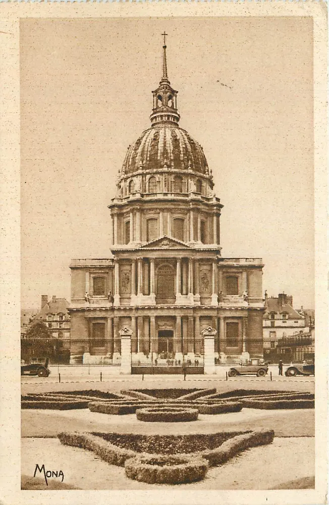 Dôme des Invalides — œuvre de Mansart, XVIIIe siècle — Éditions d'Art MONA - Recto