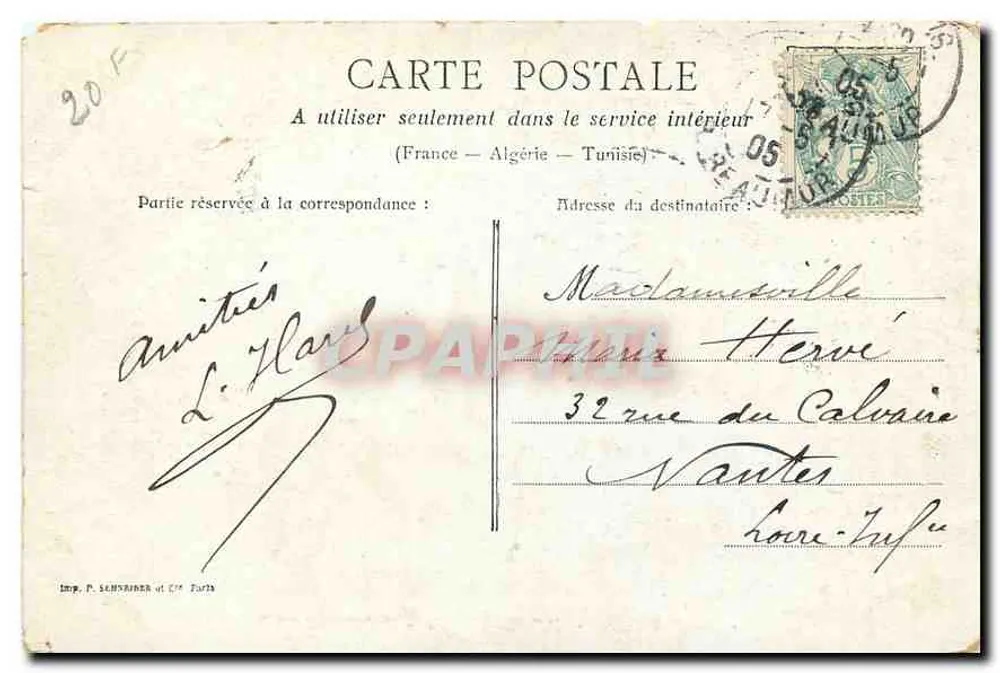 Paris - Ile St-Louis - Notre-Dame - Verso