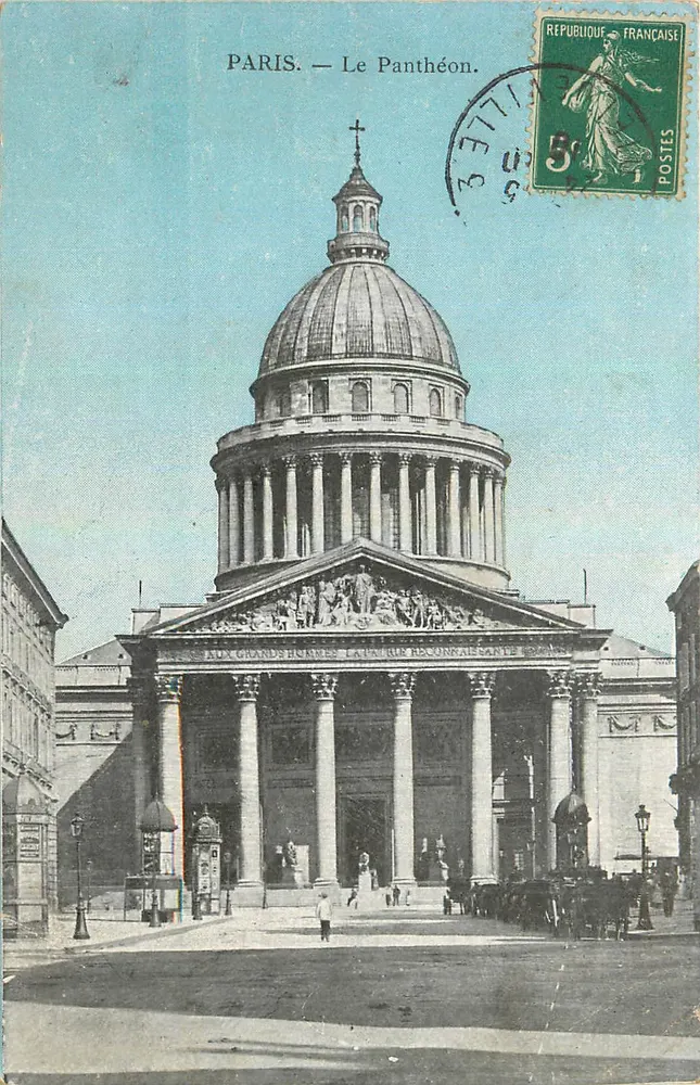 PARIS — O Panteão — Editor não visível, número de série ilegível - Frente