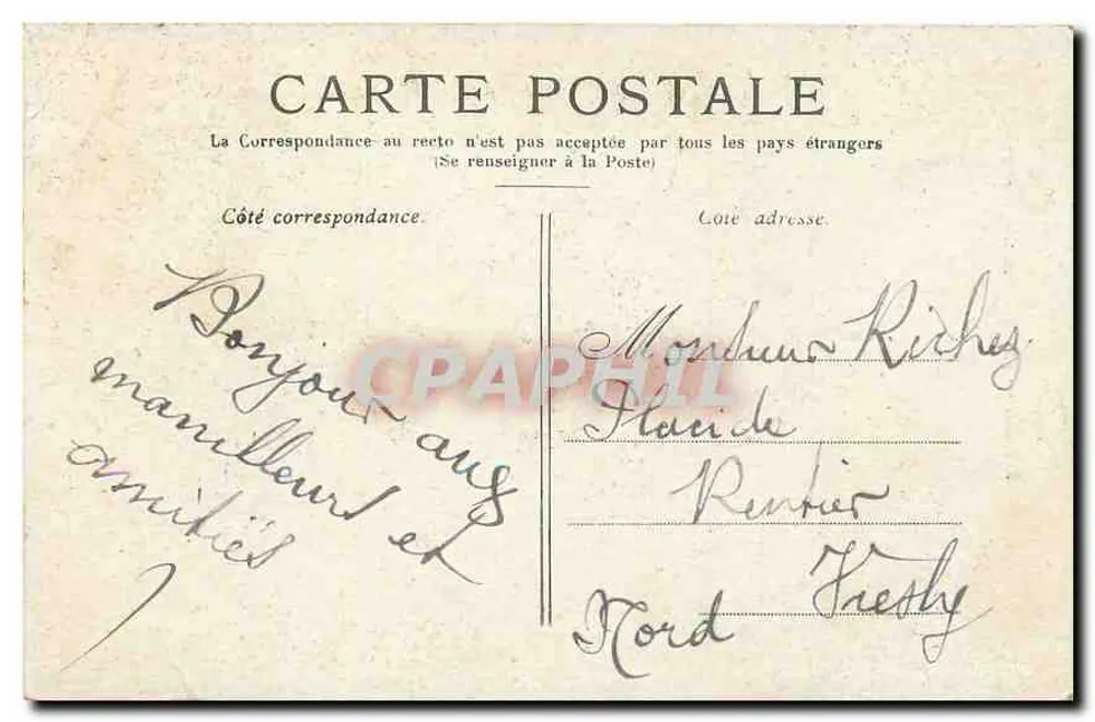 PARIS — O Panteão — Editor não visível, número de série ilegível - Verso
