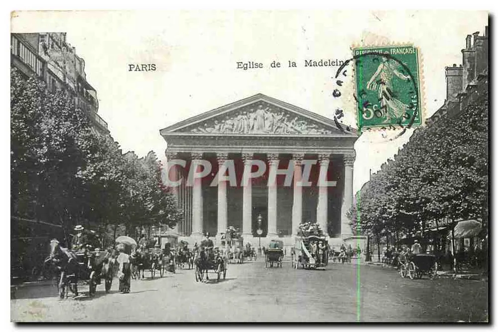 Parigi — Chiesa della Madeleine — editore non identificato - Recto