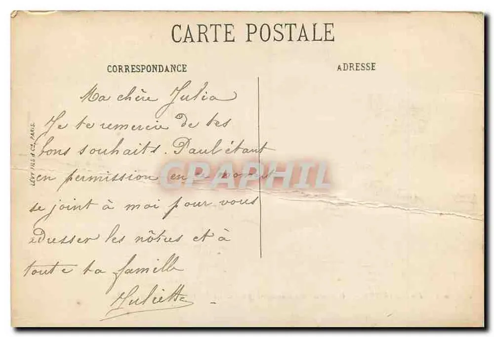 Paris (VIIIe) — Die Avenue des Champs-Élysées und die Pferde von Marly — LL. — n° 353 - Rückseite