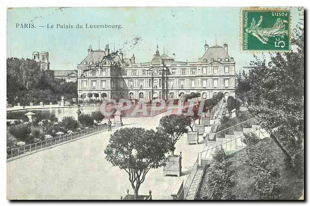 Paris — O Palácio do Luxemburgo — Editor não visível - Frente