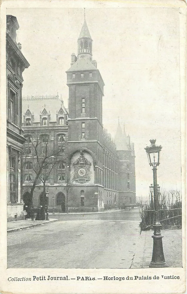 Uhr des Palais de Justice — Paris — Sammlung Petit Journal - Vorderseite