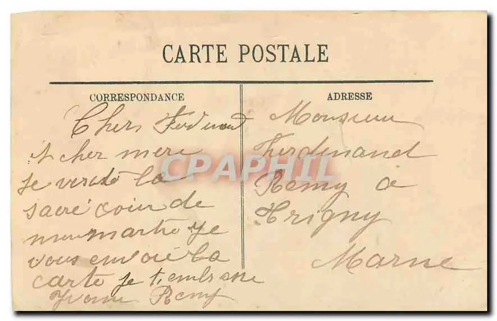 Paris — O Sagrado Coração — LL. — N° 1193 - Verso
