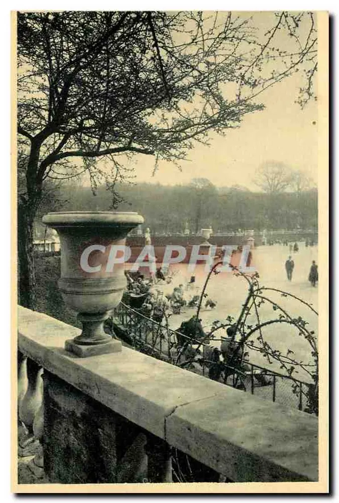 Jardim do Luxembourg — vista de um balcão — Éditions Mazarine, Paris - Frente