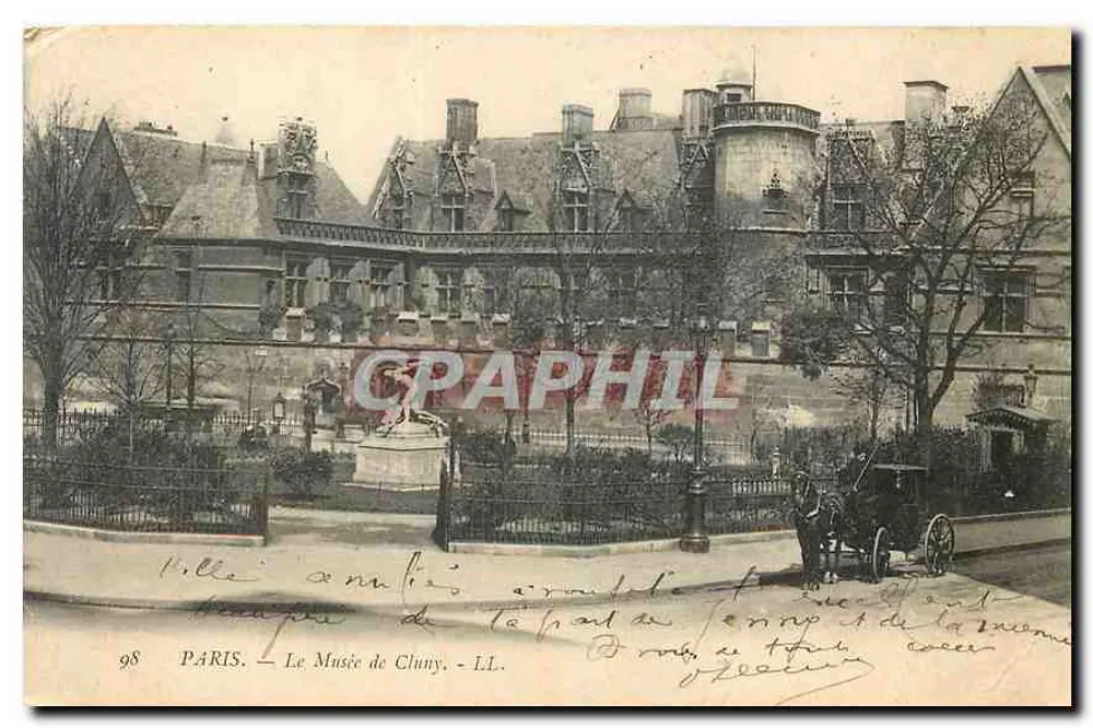 Paris — O Museu de Cluny — LL. n° 98 - Frente
