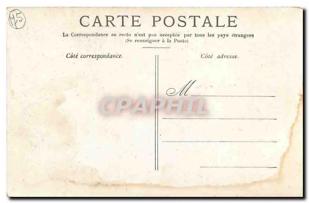 Paris — Notre-Dame — editor não identificado, n° de série N°5 - Verso