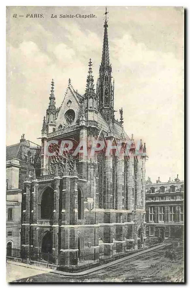 Paris — A Santa Capela — N.D. Prol, n°42 - Frente
