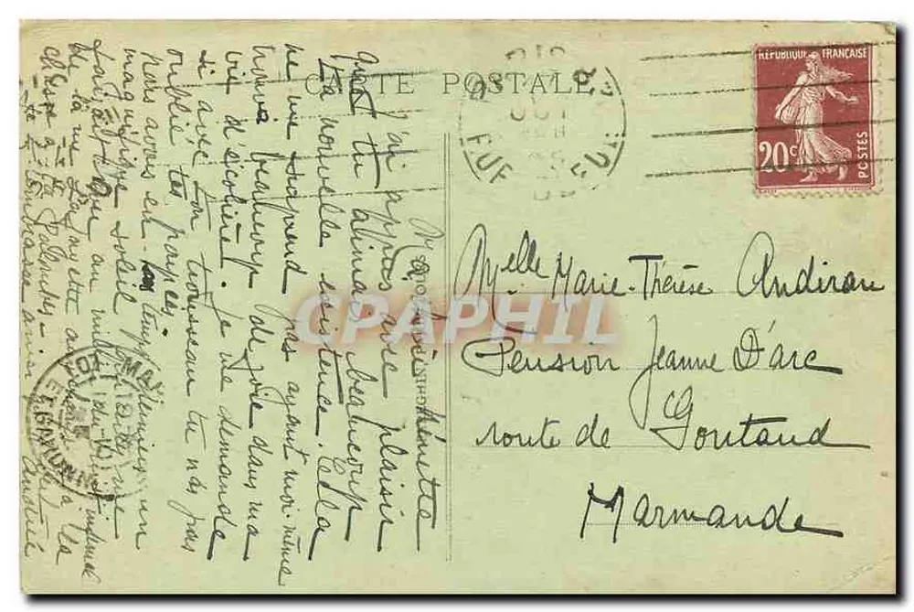 Paris - A Madeleine - A. P. - Igreja da Magdalena - Verso