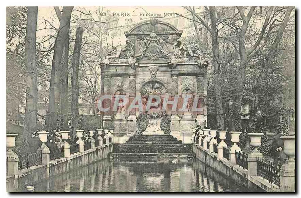 Paris — Fontaine Médicis — editor anônimo, n° 63 - Frente