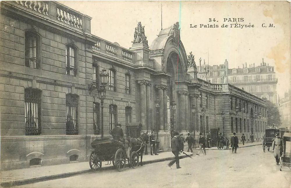 Paris — O Palácio do Élysée — C.M. n°34 - Frente