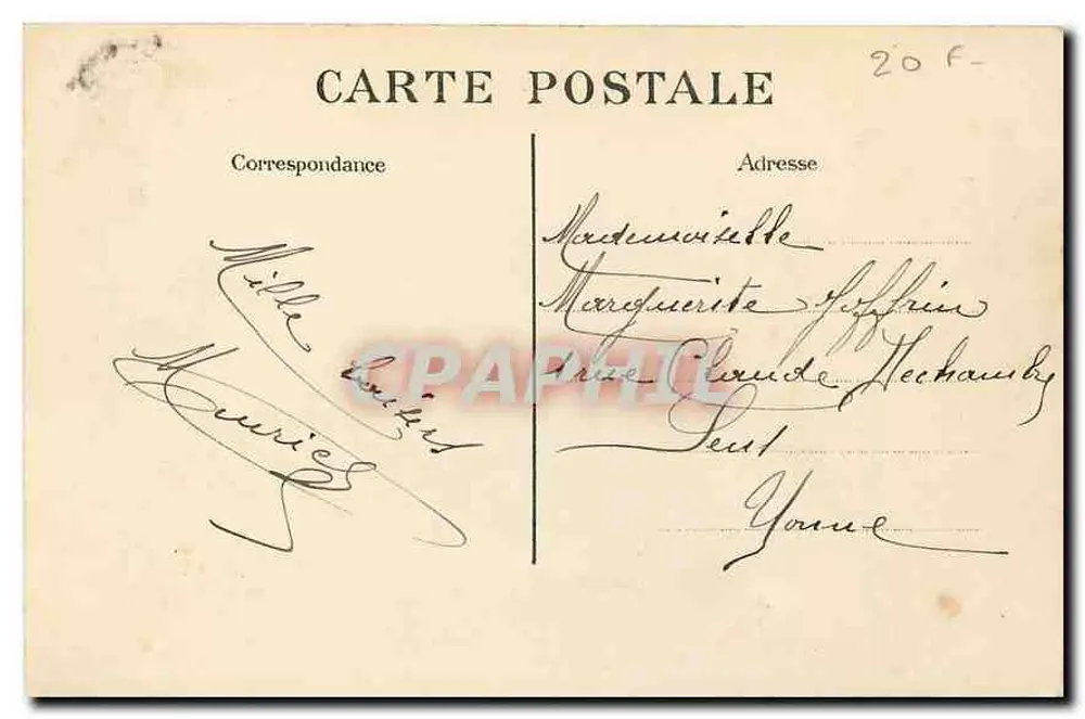 Paris - Buttes-Chaumont - La Montée au Belvédère — éditeur non identifié, n° de série 315 - Verso