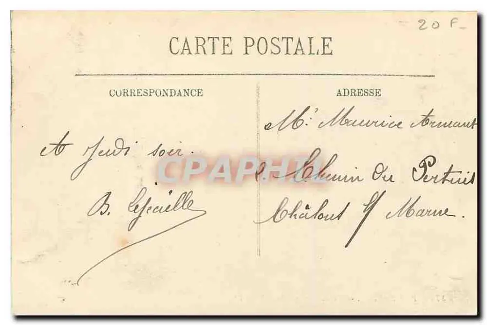 Paris (VIIIe) — O Ponte Alexandre III — LL. - Verso