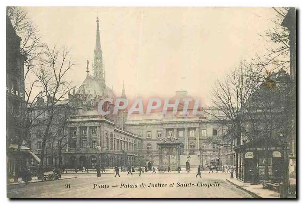 Paris — Palais de Justice et Sainte-Chapelle - Recto
