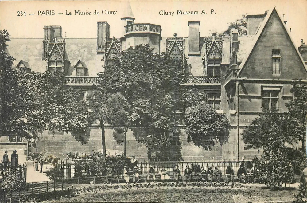 Paris — O Museu de Cluny — Cluny Museum A.P. n°234 - Frente