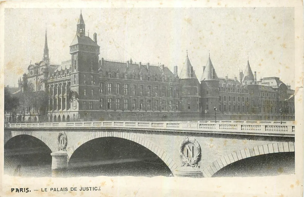 Parijs — Het Paleis van Justitie — N. N. (onbekende uitgever) - Voorkant