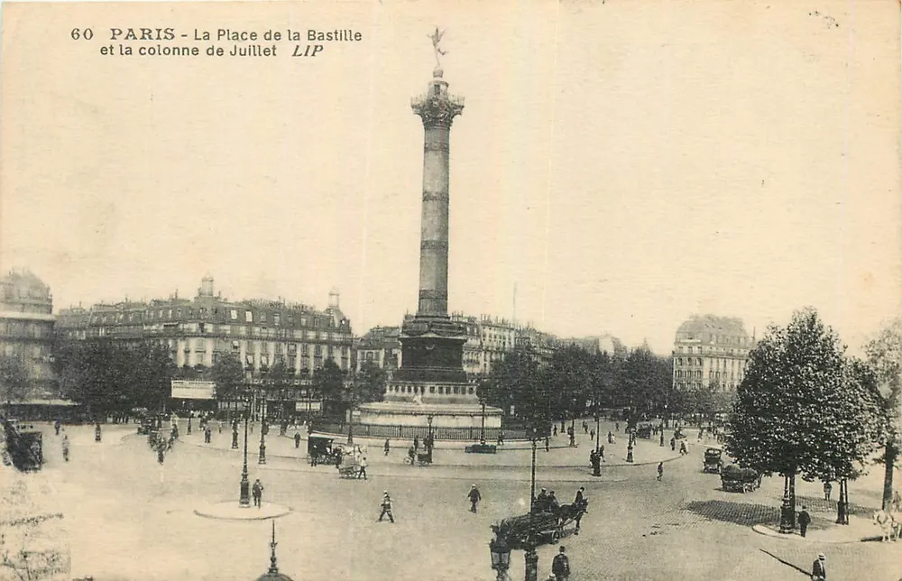 Paris - Die Place de la Bastille und die Säule von Juli — LIP, n°60 - Vorderseite
