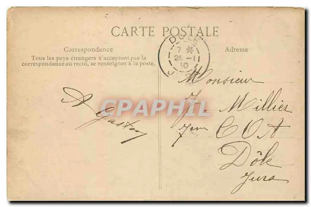 Paris — Théâtre de l'Odéon et statue d'Émile Augier — Éditeur E.D. - Verso