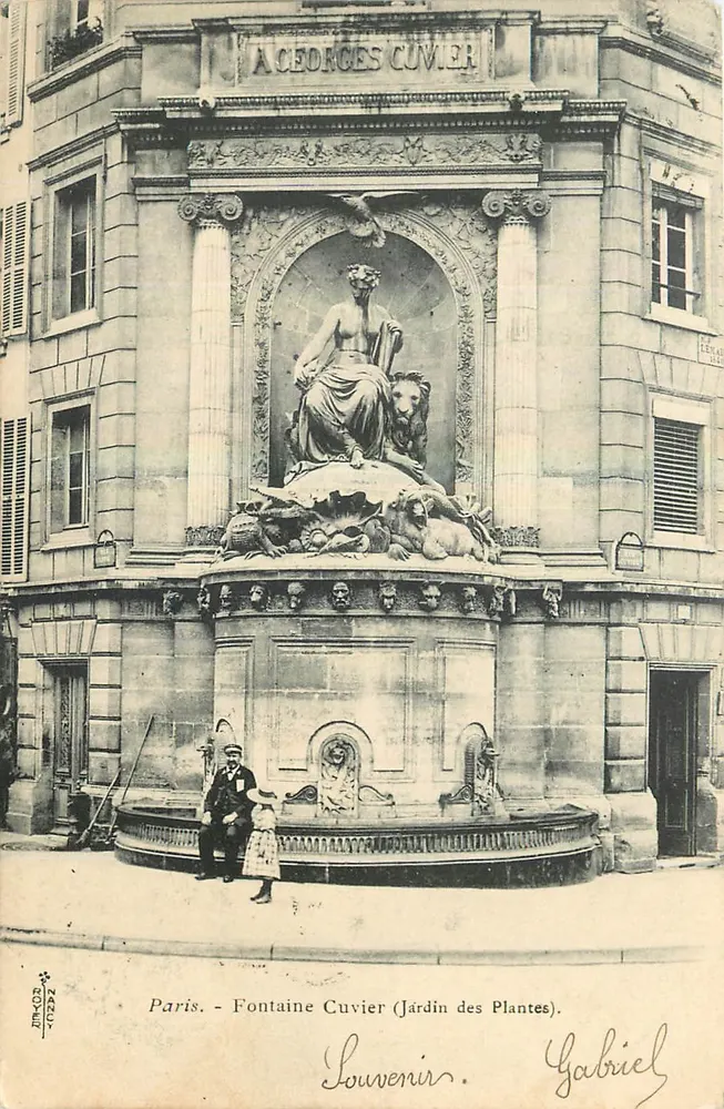 Paris - Fontäne Cuvier (Jardin des Plantes) — Gabriel, Verleger - Vorderseite