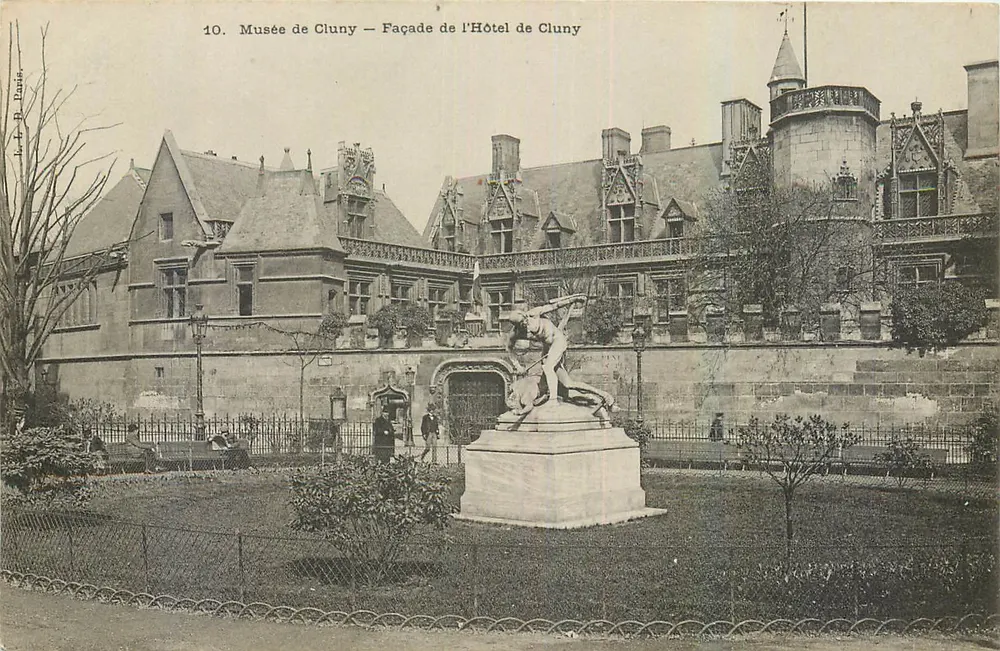 Museu de Cluny — Fachada do Hotel de Cluny — L. L. B. Paris, n°10 - Frente