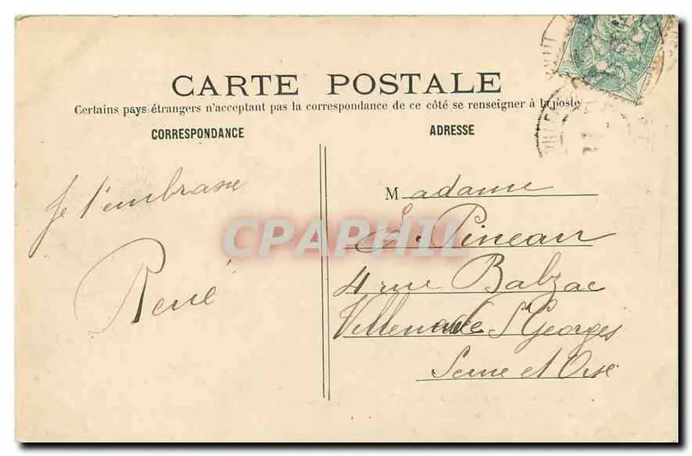 PARIS - Bois de Boulogne - Ufer des Sees unter Schnee — M. - Rückseite