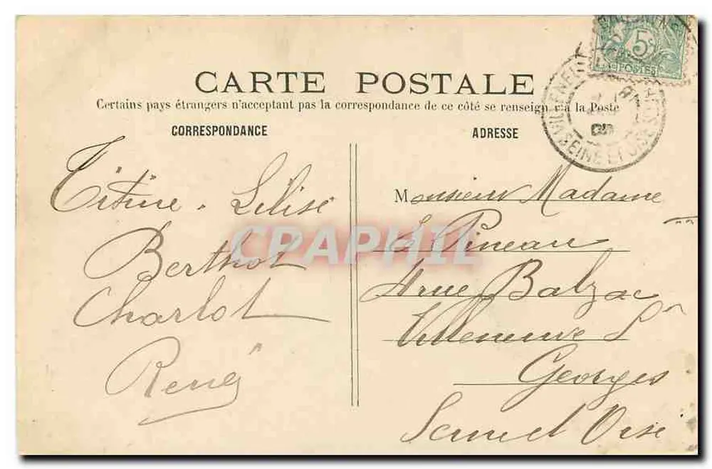 PARIS — Der Bois de Boulogne im Winter — C. M. n° 100 - Rückseite
