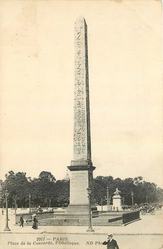 Place de la Concorde — O Obelisco — ND Photo - Frente