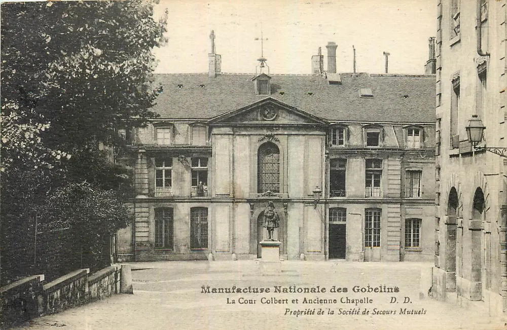 Nationale Gobelins-Manufaktur — Der Colberthof und die ehemalige Kapelle — D. D. - Vorderseite