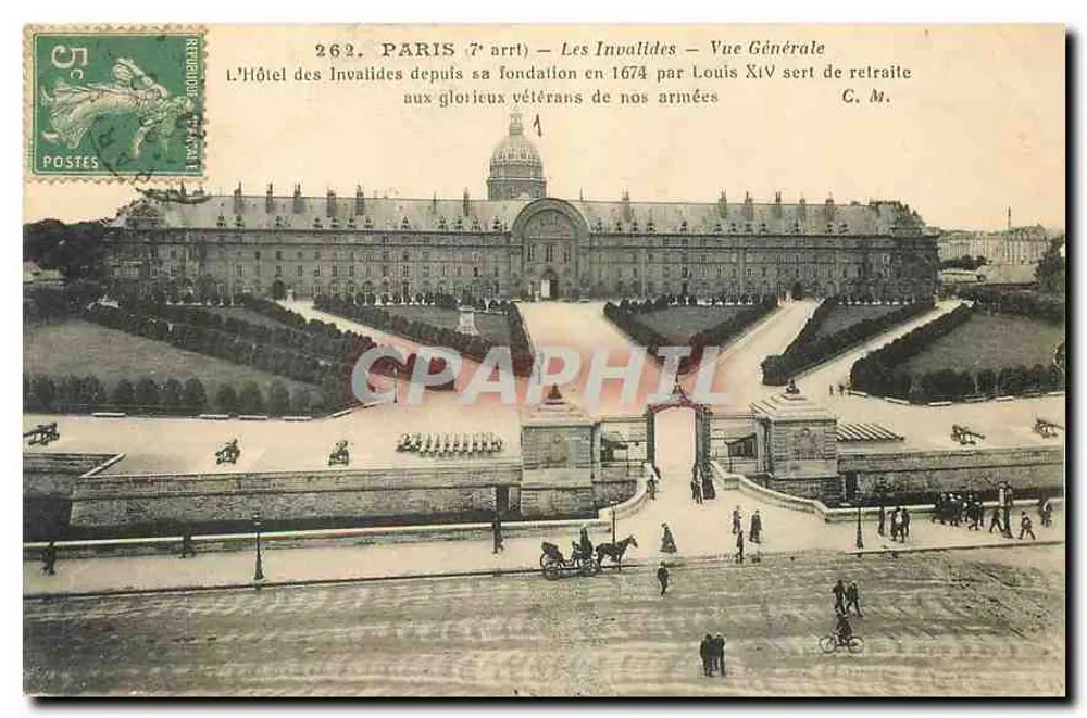 Paris 7e arrt — Les Invalides — Vue Générale — C. M. — n° 262 - Recto