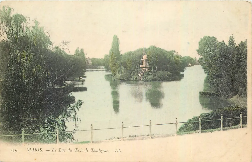 PARIS — Le Lac du Bois de Boulogne — LL. — n° 259 - Recto
