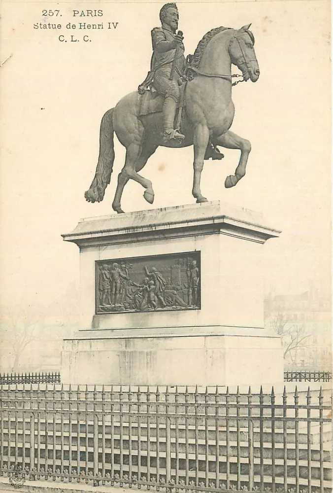 Estátua de Henri IV — Paris — C.L.C. n°257 - Frente
