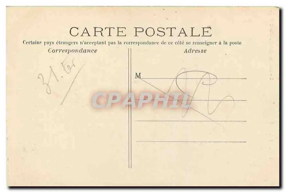 Paris — Fontaine Saint-Michel — C.M. n°150 - Verso