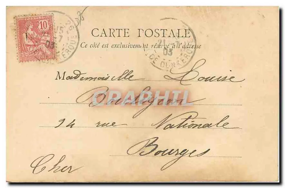 Paris — O Panteão (frente) — E.R. Paris, n°89 - Verso