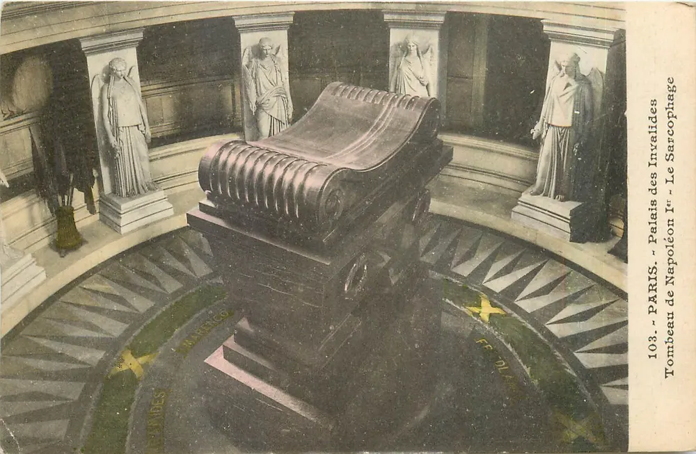Paris - Palast der Invaliden - Grabmal Napoleons I. - Der Sarg - Vorderseite
