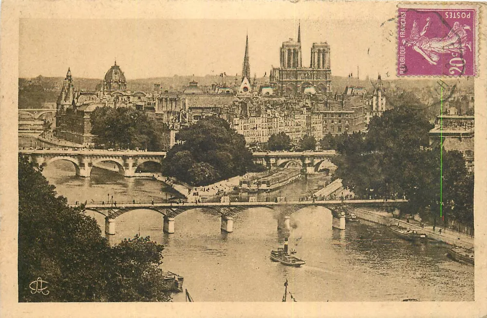 Die Seine, die Cité, Notre-Dame und die Pointe du Vert-Galant — Edition 'La France' n°175 — Paris - Vorderseite